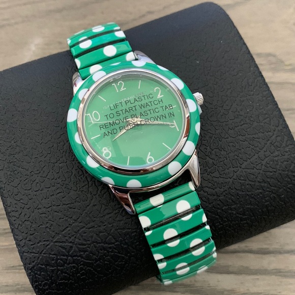 Isaac Mizrahi Accessories - Isaac Mizrahi Live! Polka Dot Expansion Watch